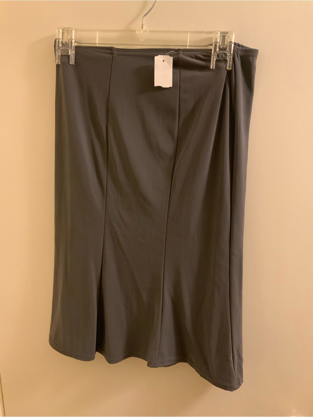 Vintage 90s Forever 21 Charcoal Gray Midi A-Line Skirt